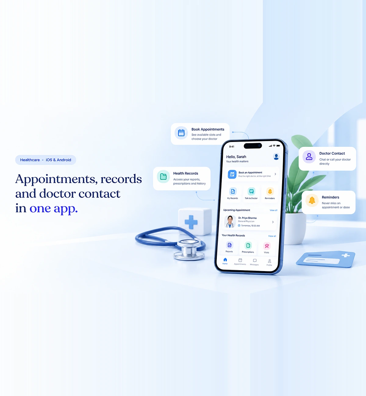 Healthcare mobile application built by mTouch Labs