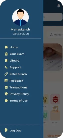 E-learning app screen 1