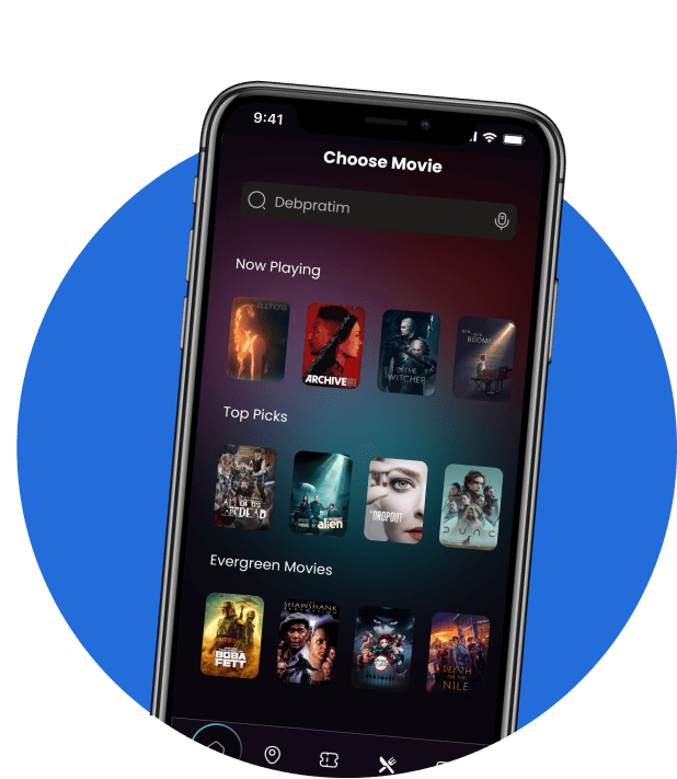 OTT App Development Company app screen