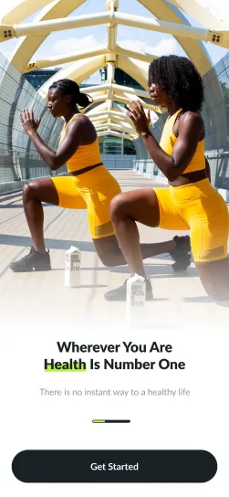 Sports and fitness app screen 3